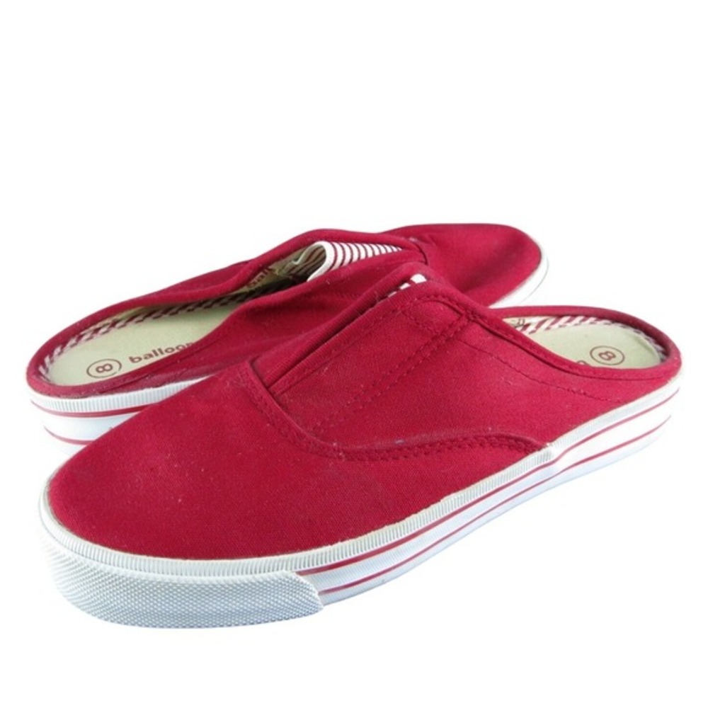 Balloons Women's  Mule Red Fabric Size 8M Gently‎ Used 2025